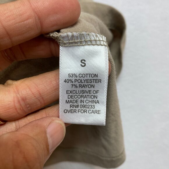 Essentials Fear of God T-Shirt Men's S Tan Camel Short Sleeve Crewneck - Picture 8 of 13